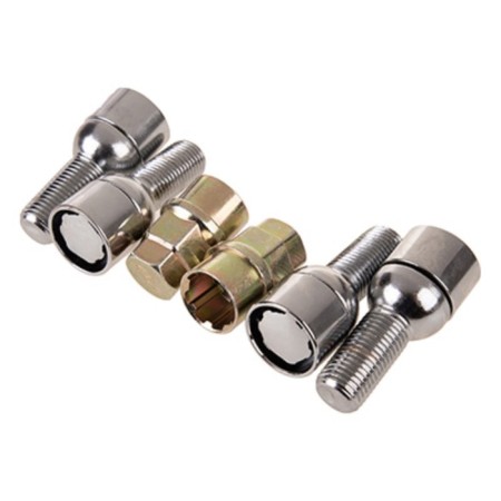 Secret Bolts, Skyway, M14x1.50x28 Sphere, rotating, 2 cl, chrome, set 4 pcs-1