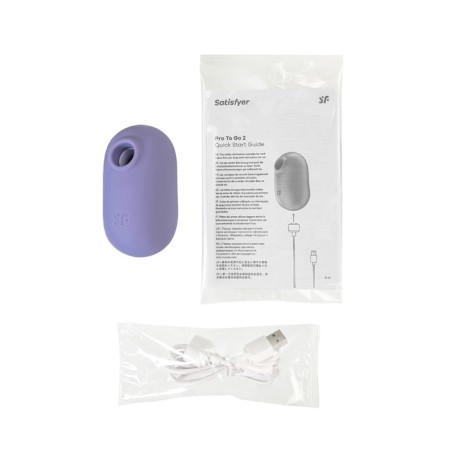 Vacuum Clit stimulator Satiffyer Pro to Go 2, purple color-11