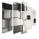 Carty clock is wall-mounted, modular "abstraction", silent, 80 x 140 cm
