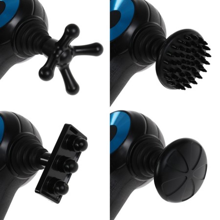Body massage Windigo LEM-11, percussion, 25 watts, 12 nozzles, 5 modes, black-8