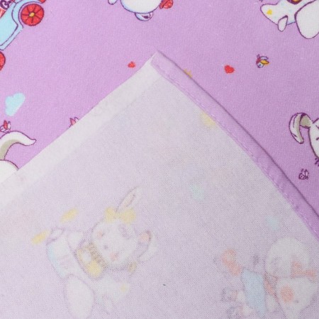 Diaper Kroshka I "beasts" b. Lilac, 90*120 cm, 100 cotton, flannel-2