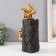 Souvenir Polystone "Mountains choose strong" gold 13x8x28 cm