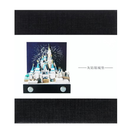 3D block for notes, in the box, castle, 146 sheets, height-4cm, width-9cm-1