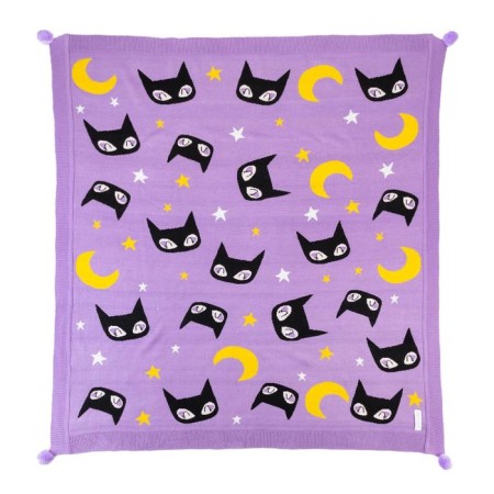 Knitted blanket "Baby I" Fantastic Girl, 90x90 cm-1