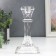 Glass of Glass for 1 candle "Rectangular column" transparent 16x8.6x8.6 cm