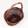 A set of wicker baskets, 3 pcs, 38x30x9/17, 25x20x7/12 cm, dark, willow