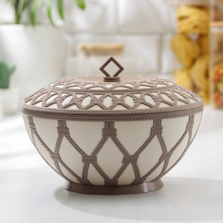 Sukharnitsa "Arabesque", 1.7 l, with a lid, color mix-2