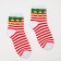 Women's socks "holiday" Color red-white, size 23-25