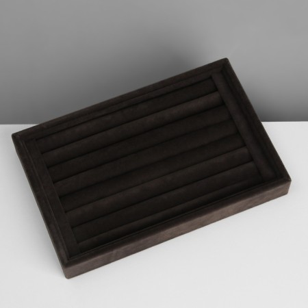 Stand for rings 7 stripes, phlock, 22.5 × 15 × 3 cm, color gray graphite-1
