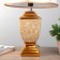 Frea desktop lamp 1x40W E14 gold-beige 24x24x39 cm Risalux