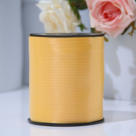 Tape for decor and gifts 0.5 cm x 500 m, yellow