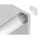 Profile aluminum angular round Ambrella Illumination Alum Profile, GP2100al, 2000x15.7x15.7 mm, silver color, matte disper