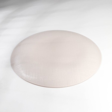 Capuchino plate, glass, d = 28 cm, color gray color-2