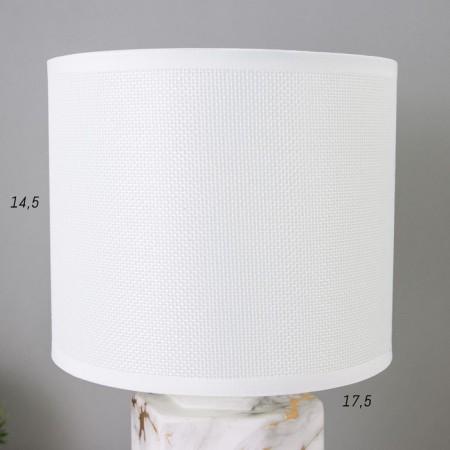 Table lamp "Ilmrammore" 1he14 40W Beige 17.5x17.5x30.5 cm Risalux-4