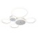 LED lamp 72W 6700lm 3000K-6000K, size 66x64x6 cm
