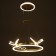LUST "DRAGRAL" LED 48W 3000-6000K gold 52x52x80 cm Bayerlux