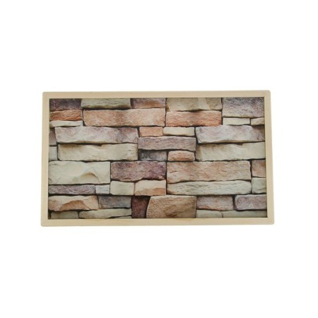 Breakfast table "Masonry" Glass surface 50x30cm-1