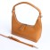 Baget bag with zipper, brown color