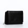 Women's wallet on the button, black color