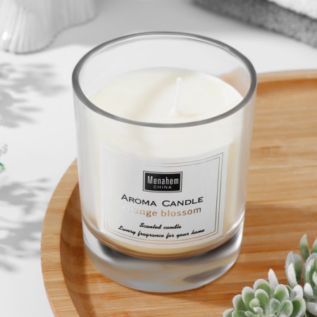Aromatic candle "Aroma Candle", orange flower, 8x9 cm-1