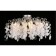 Ceiling Crystal Lux, Tenerife 3181/108, G9, 8x40 W, 30x66x66 cm, Silver color