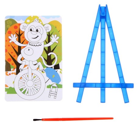 Coloring on the stand "Monkey" + brush-1
