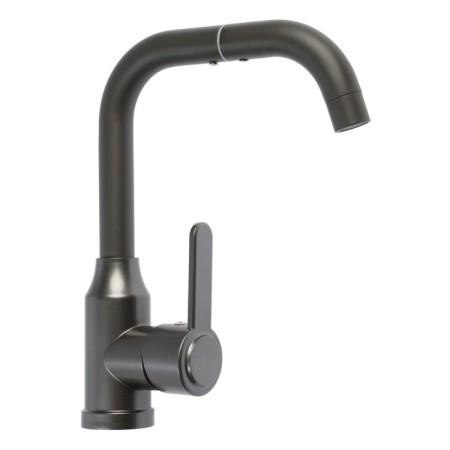 Zein Z3703 kitchen mixer, swing surplus 20 cm high, ABS plastic, graphite-3