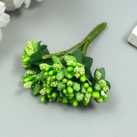 Flowers for decorating "inflorescence" green 1 bouquet = 12 colors 8.5 cm