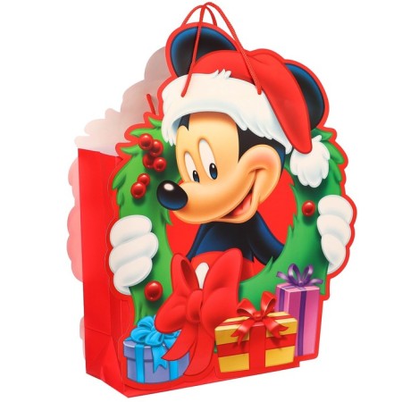 New Year. Gift package, 23x27x11.5 cm, packaging, Mickey Mouse-2