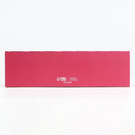 Box for 5 sweets with fuchsia cells, 21 x 3.3 x 5.8 cm-5