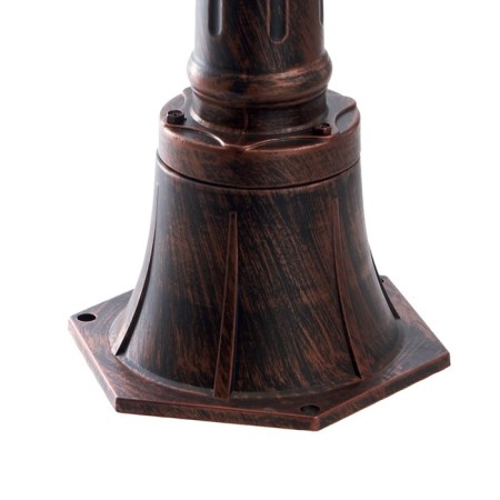 Sadovo-park lamp Feron PL596, IP44, E27, 60 W, 195x195x1035 mm, brown color-3