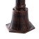 Sadovo-park lamp Feron PL596, IP44, E27, 60 W, 195x195x1035 mm, brown color