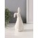 Souvenir Ceramics "White Rabbit with Green Bantic" 6x6.5x16.5 cm