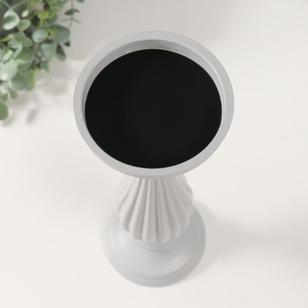 Summary of the tree on 1 candle "Elegant" light gray 12.5x12.5x33.5 cm-1