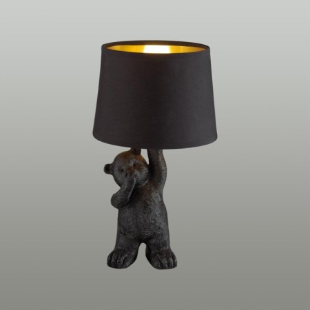 Lumion table lamp. Bear, 40W, E14, 370x200x200 mm, black color