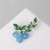 Agate,-blue in silver