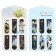 A set of magnetic bookmark for books Calligrata 6 pieces, "anime", mix