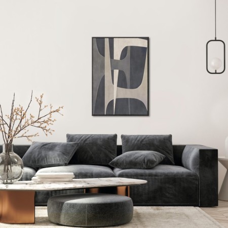 Reproduction of the picture "Abstract picture No. 2", 57x86 cm, frame 20-010d-4