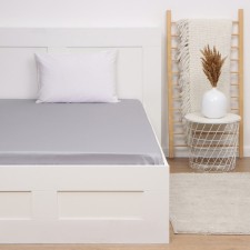 Grey Sky sheet, 220x240 cm, Maco-Satin, 114g/m2, 100% cotton