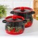 Set of pots "Ryabinka", 2 items: 4/5.5 l, enameled covers, induction