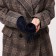 Gloves are female, dimensionless, without insulation, blue color