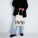 BAZAR-shop bag without lightning, without lining, beige color