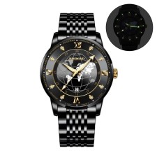 Men's wrist watches, D-4 cm, L-26 cm strap, 5 atm, luminous