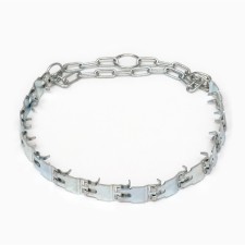 The collar is strict plate, 2.5 cm, Osh 50-65 cm