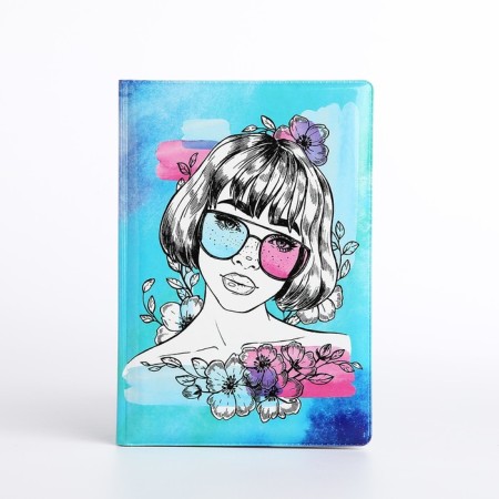 Cover for passport, blue color-1