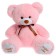 Soft toy "Bear Toptyka", pink color, 70 cm