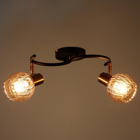 SPOT CHAST 58702/2 2x60W E14, gold/black 35x17x13 cm-2