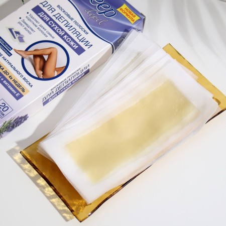 Floresan Deep Depil wax strips for depilation of dry skin with lavender, 20 pcs.-2