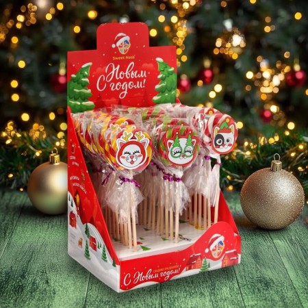 New Year. Caramel candy figure Sweet Ness "New Year's cats", 15 g