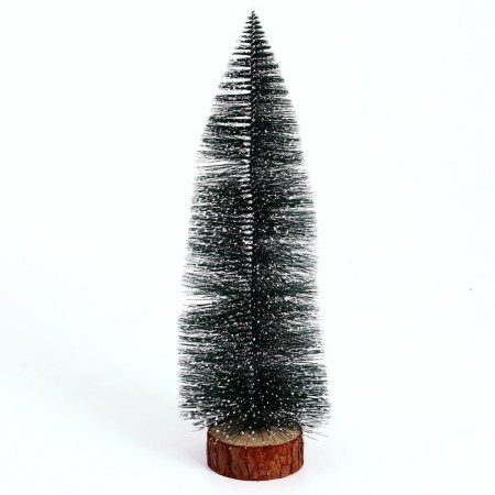 New Year's decor "Green Christmas tree in the snow" 8 × 8 × 40 cm